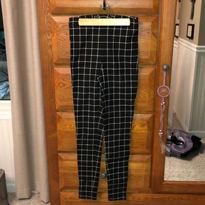 Plaid Stretch Pants